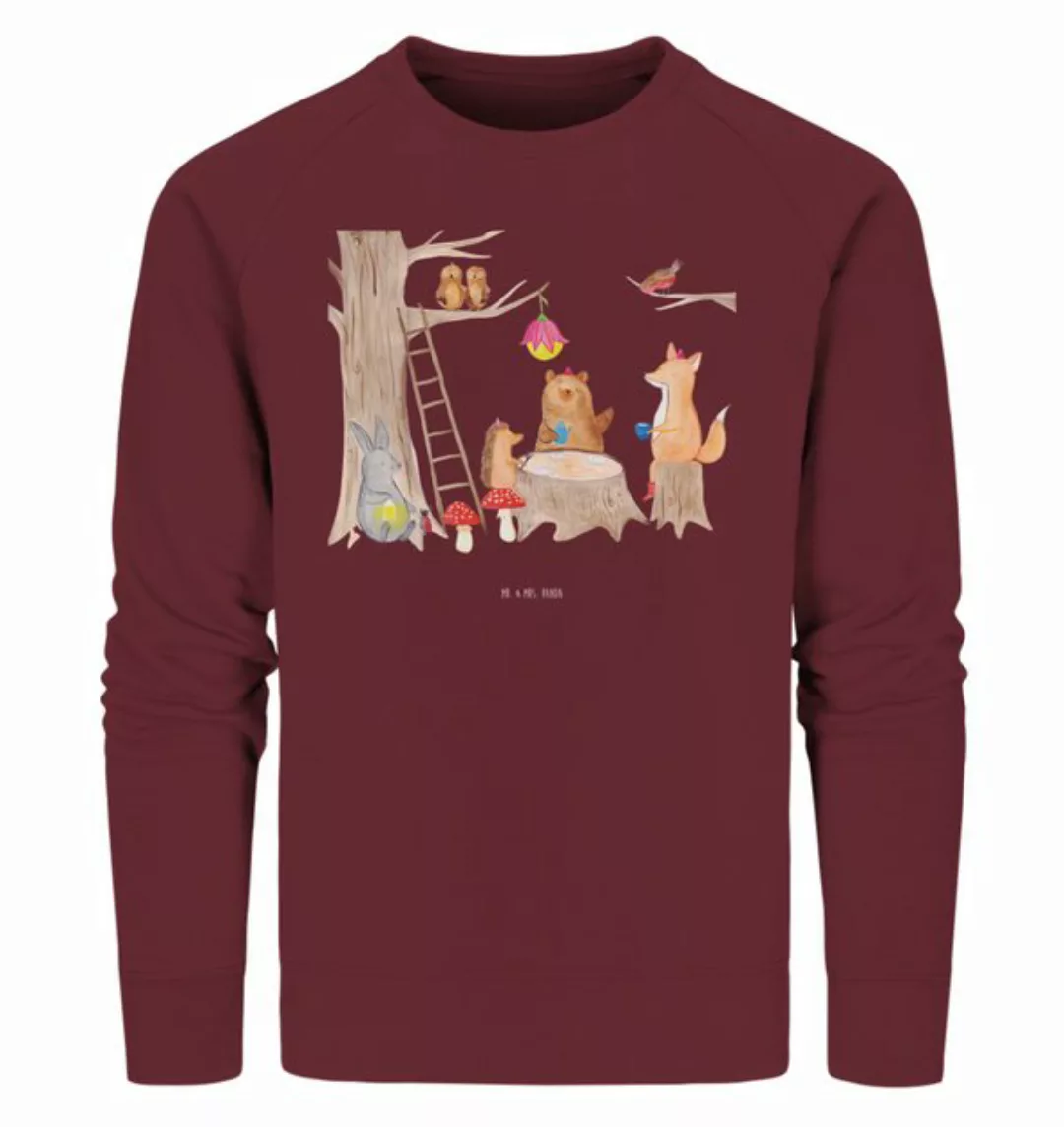 Mr. & Mrs. Panda Longpullover Größe M Waldtiere Picknick - Burgundy - Gesch günstig online kaufen