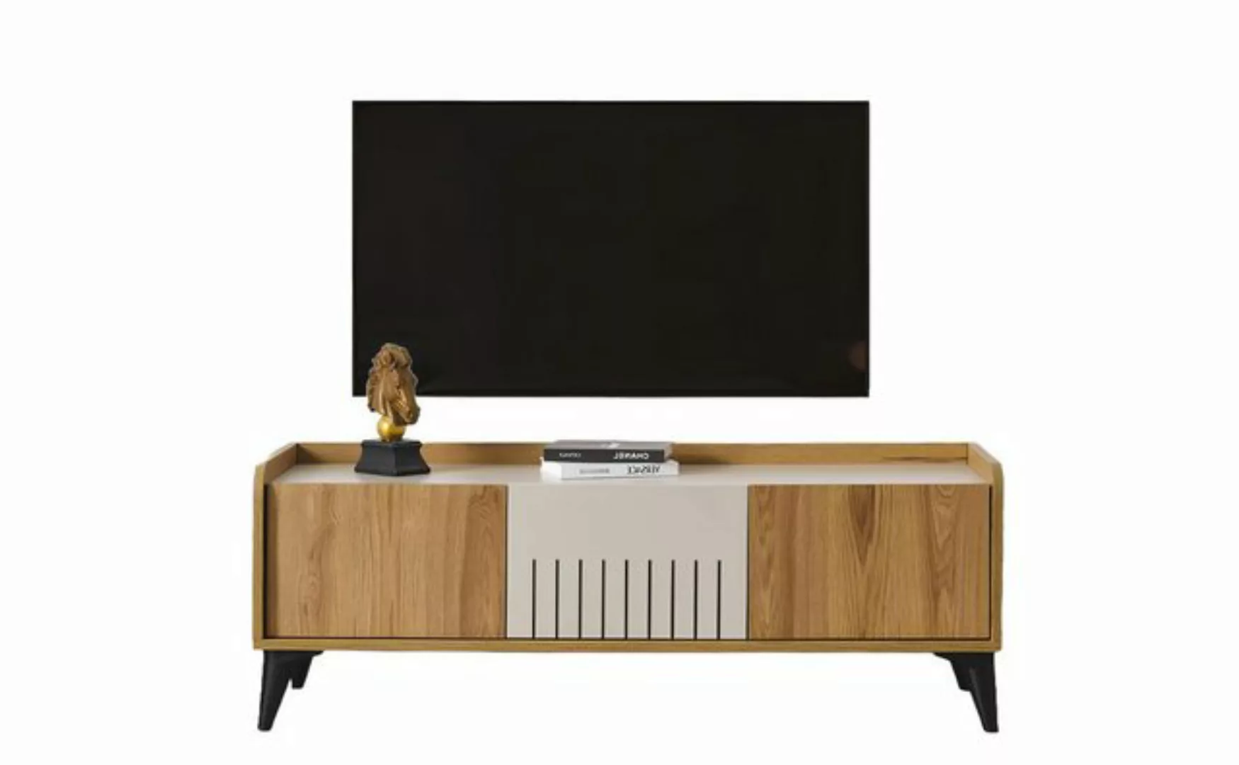 Xlmoebel TV-Schrank Neuer TV-Ständer aus edlem Holz für das luxuriöse Wohnz günstig online kaufen