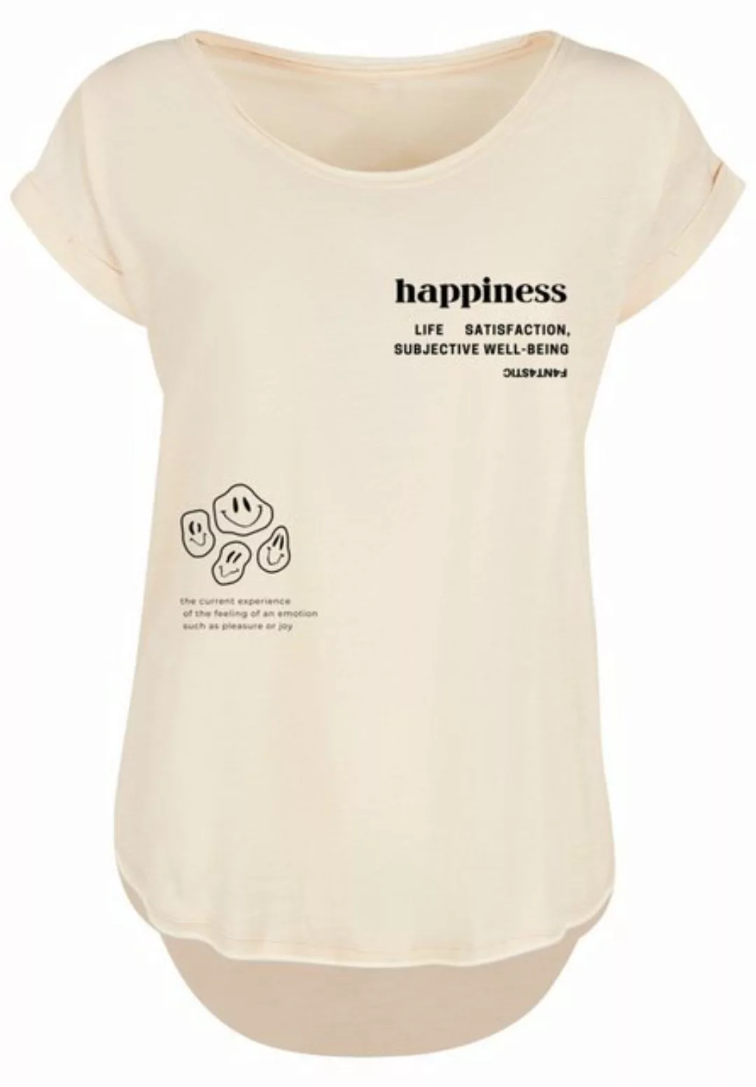 F4NT4STIC T-Shirt "happiness LONG TEE", Print günstig online kaufen