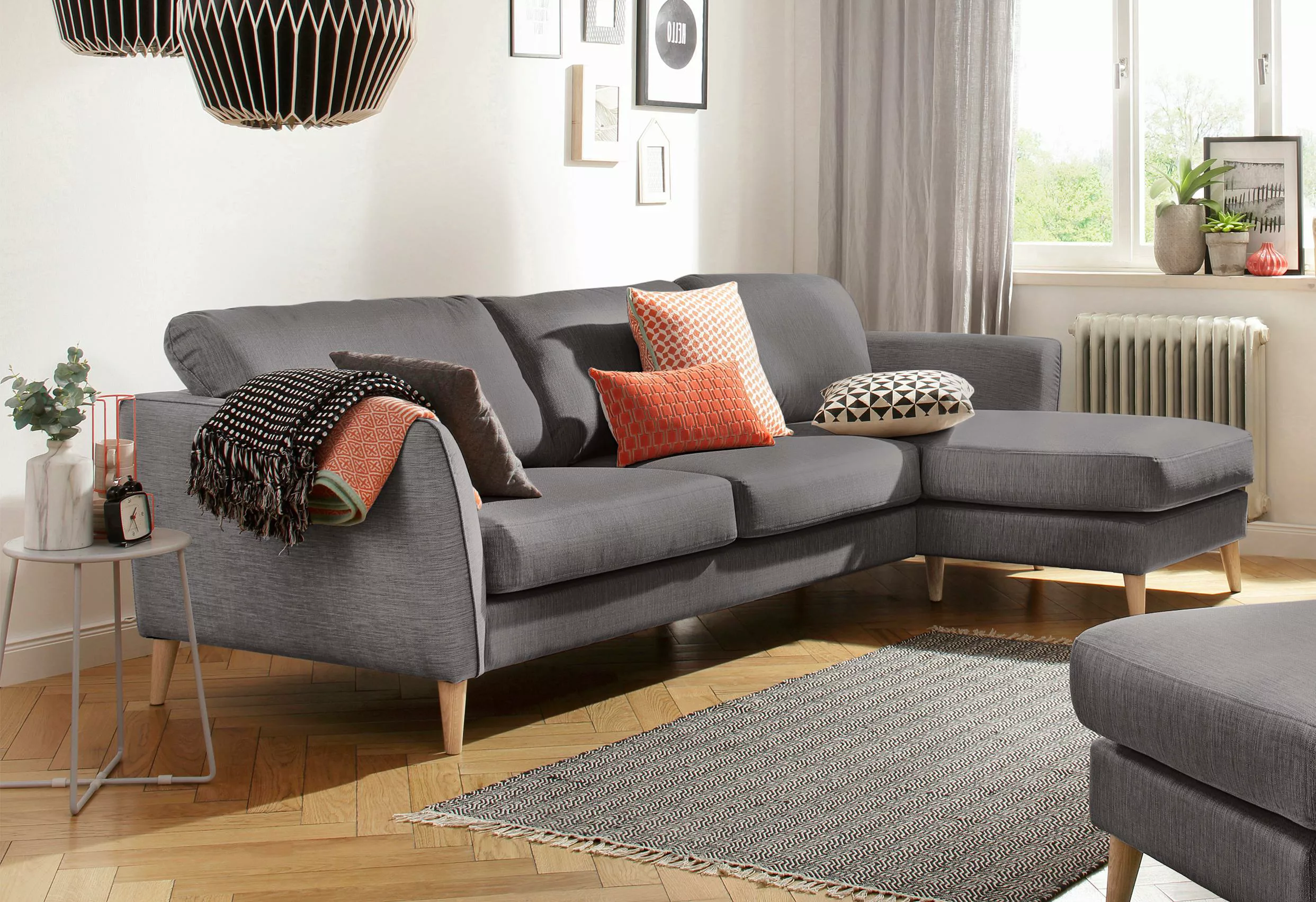 Home affaire Ecksofa "MARSEILLE (279/152cm),L-Form, Rec. rechts/links", Mas günstig online kaufen