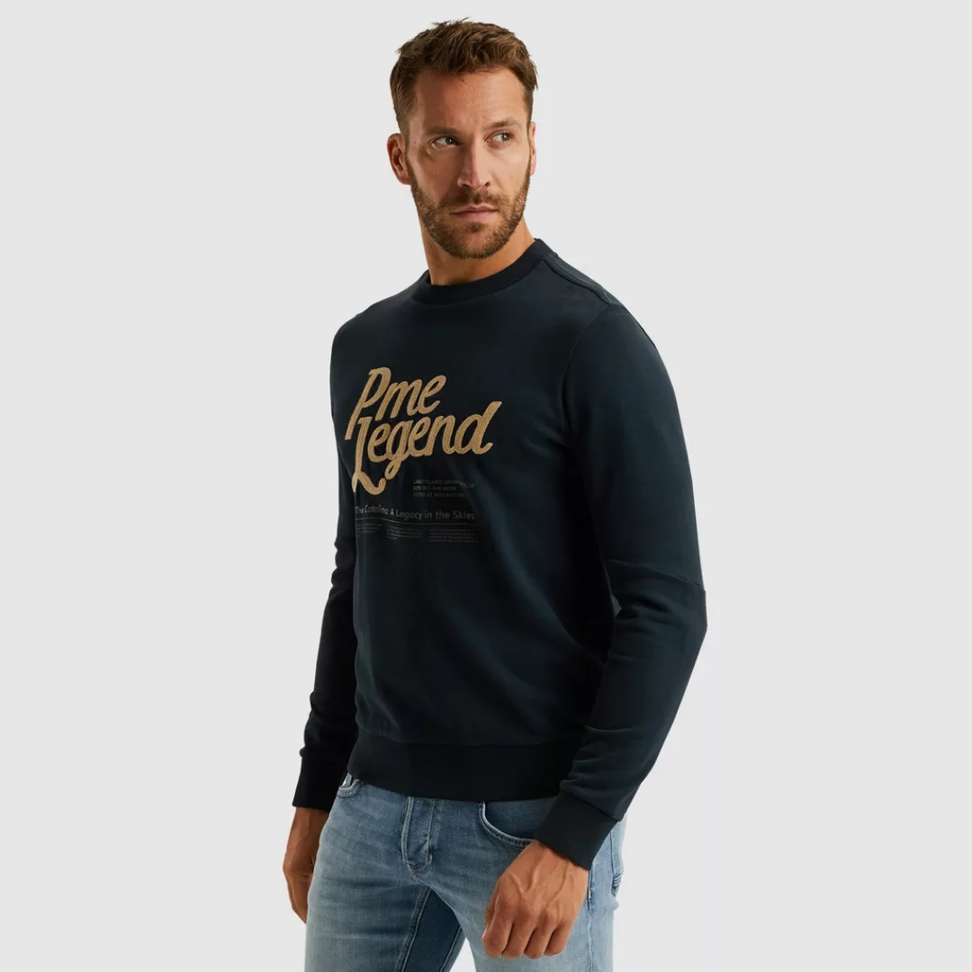 PME LEGEND Sweatshirt, mit Logo Stickerei und Print günstig online kaufen