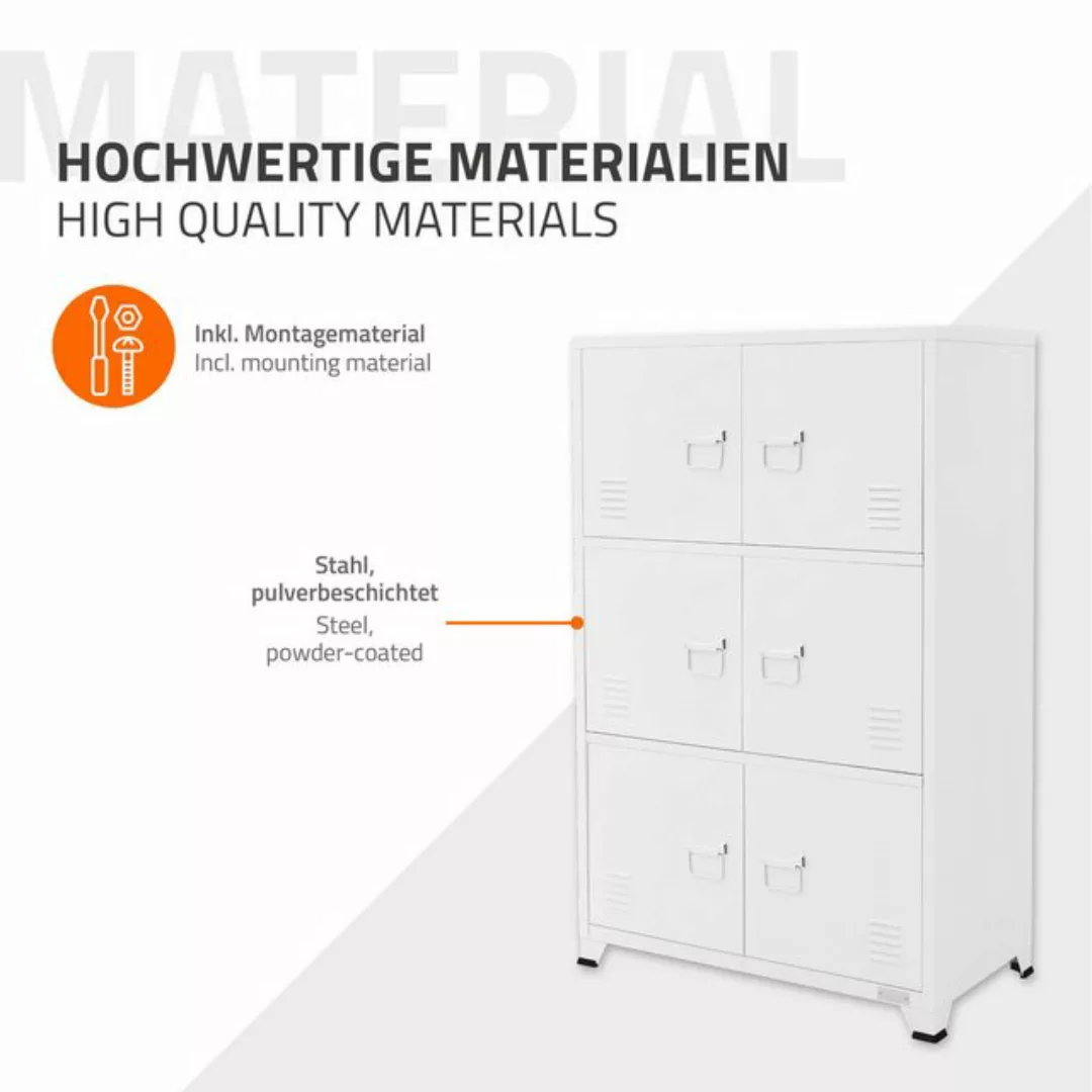 ML-DESIGN Aktenschrank Schubladenschrank aus Stahl Wasserdicht Stabil und l günstig online kaufen