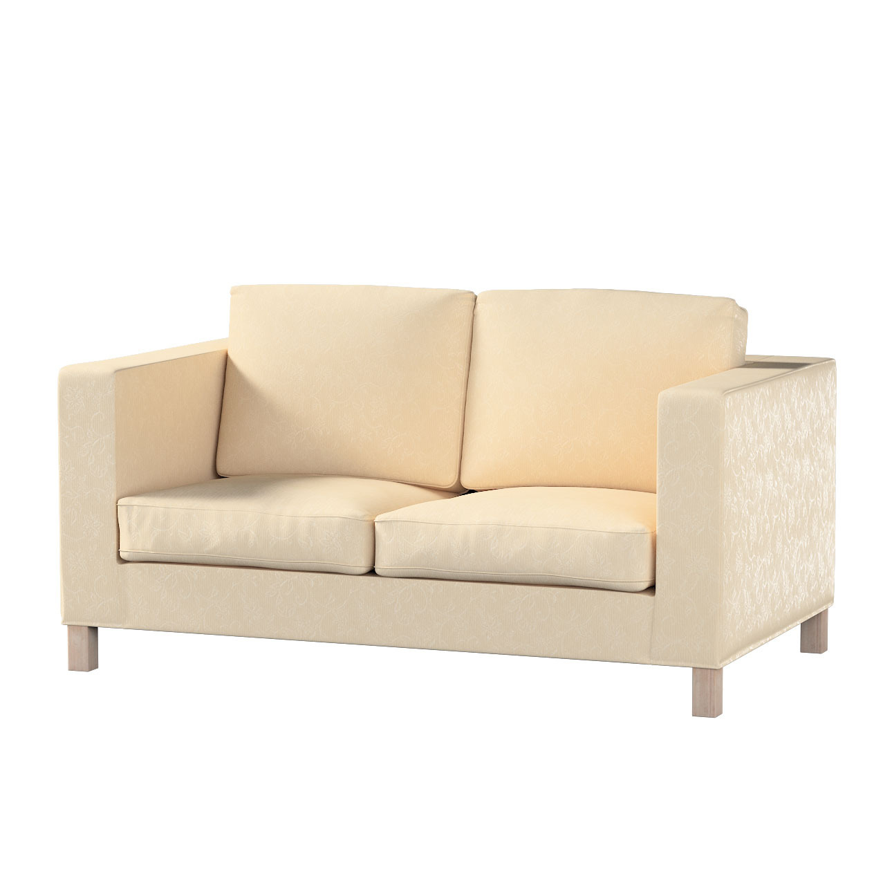 Bezug für Karlanda 2-Sitzer Sofa nicht ausklappbar, kurz, ecru, 60cm x 30cm günstig online kaufen