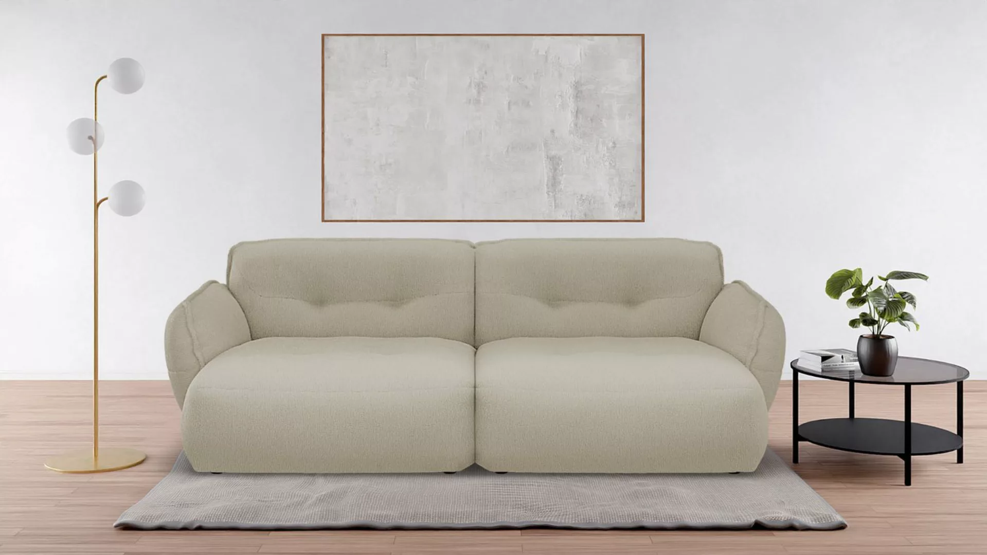 BETYPE Big-Sofa Be Fluffy, Softes Sitzgefühl, moderne Kedernaht, hochwertig günstig online kaufen