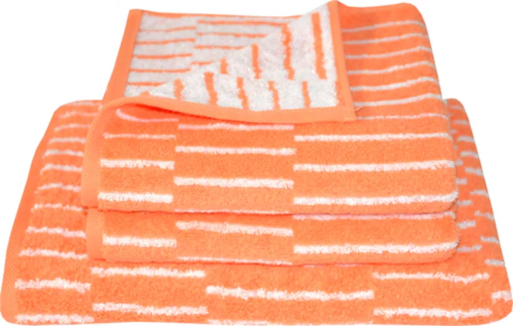 Dyckhoff Handtuch Set »New Coral Panels«, (Set, 3 St., 2 Handtücher (50x100 günstig online kaufen