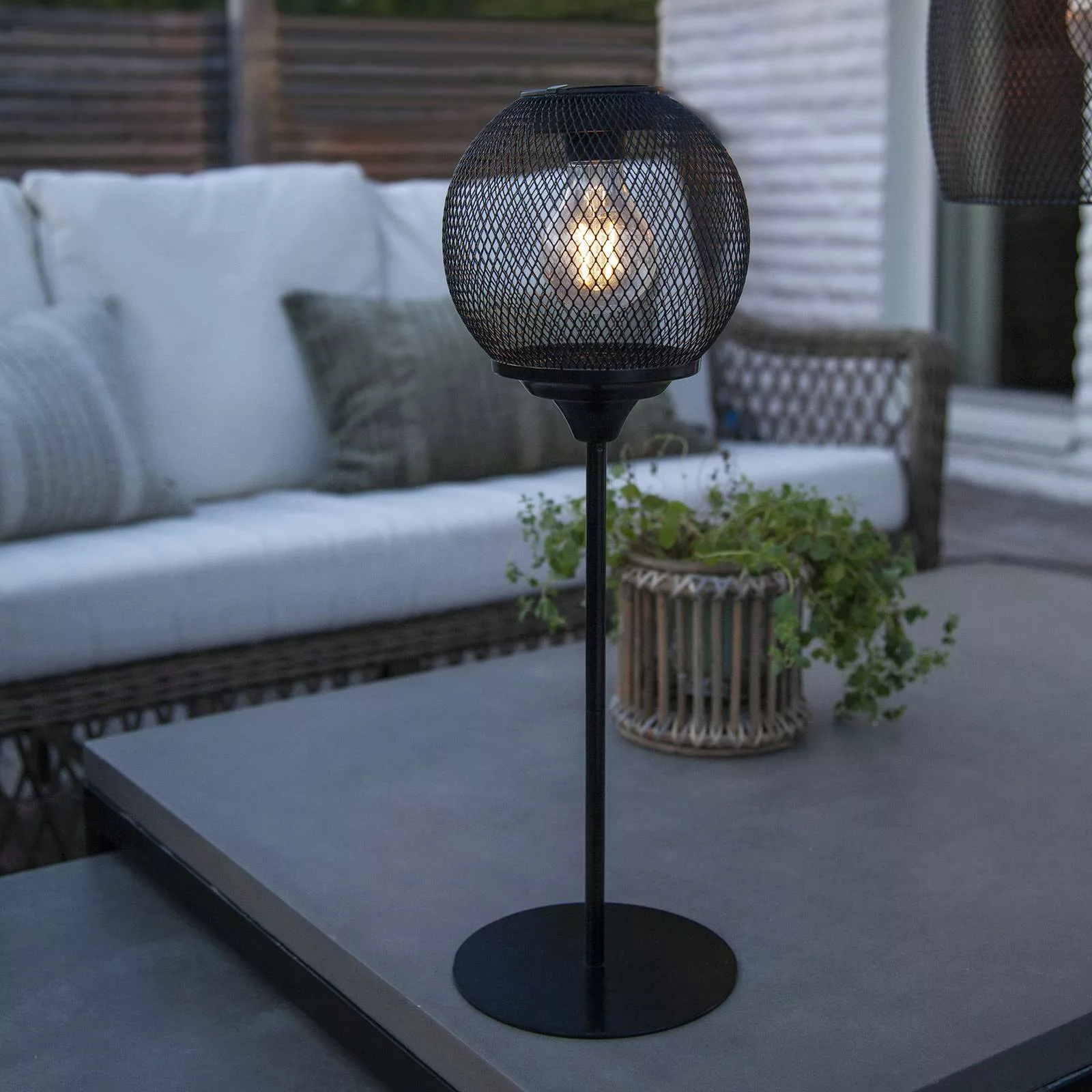 LED-Solartischlampe Sunlight mit Netzgeflecht günstig online kaufen