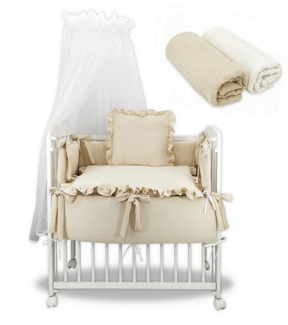 hopsibaby Beistellbett BABY Stubenwagen Musselin Babybett Zustellbett inkl. günstig online kaufen