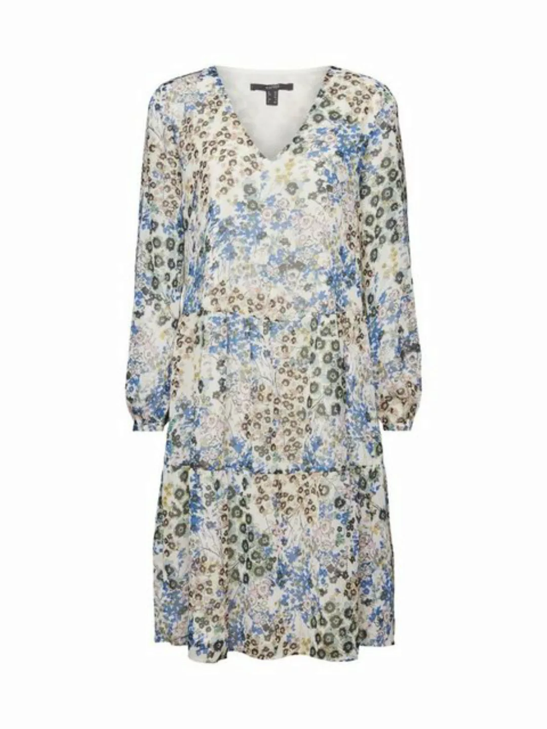 Esprit Collection Midikleid Crêpe-Kleid mit Millefleurs günstig online kaufen