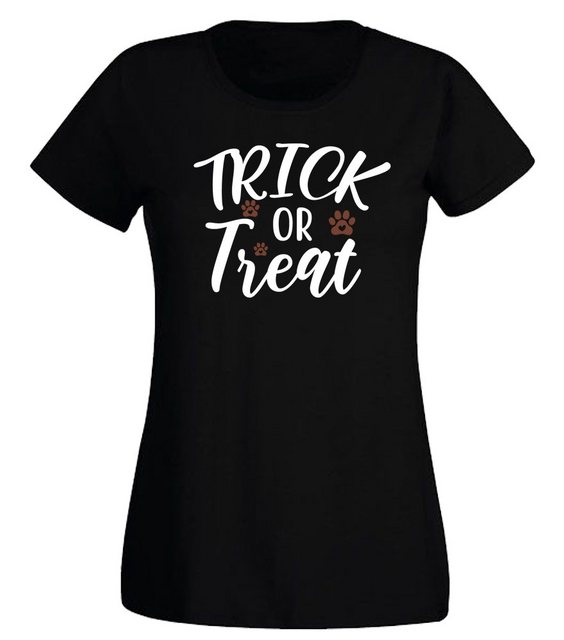 G-graphics T-Shirt Damen T-Shirt - Trick or treat Slim-fit, mit Frontprint, günstig online kaufen