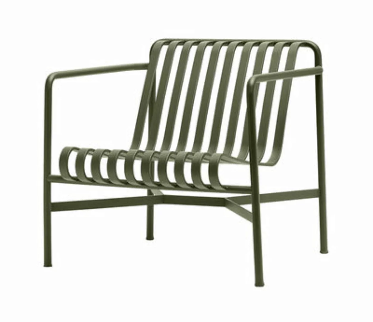 Lounge Sessel Palissade metall grün / mit niedriger Rückenlehne - R & E Bou günstig online kaufen