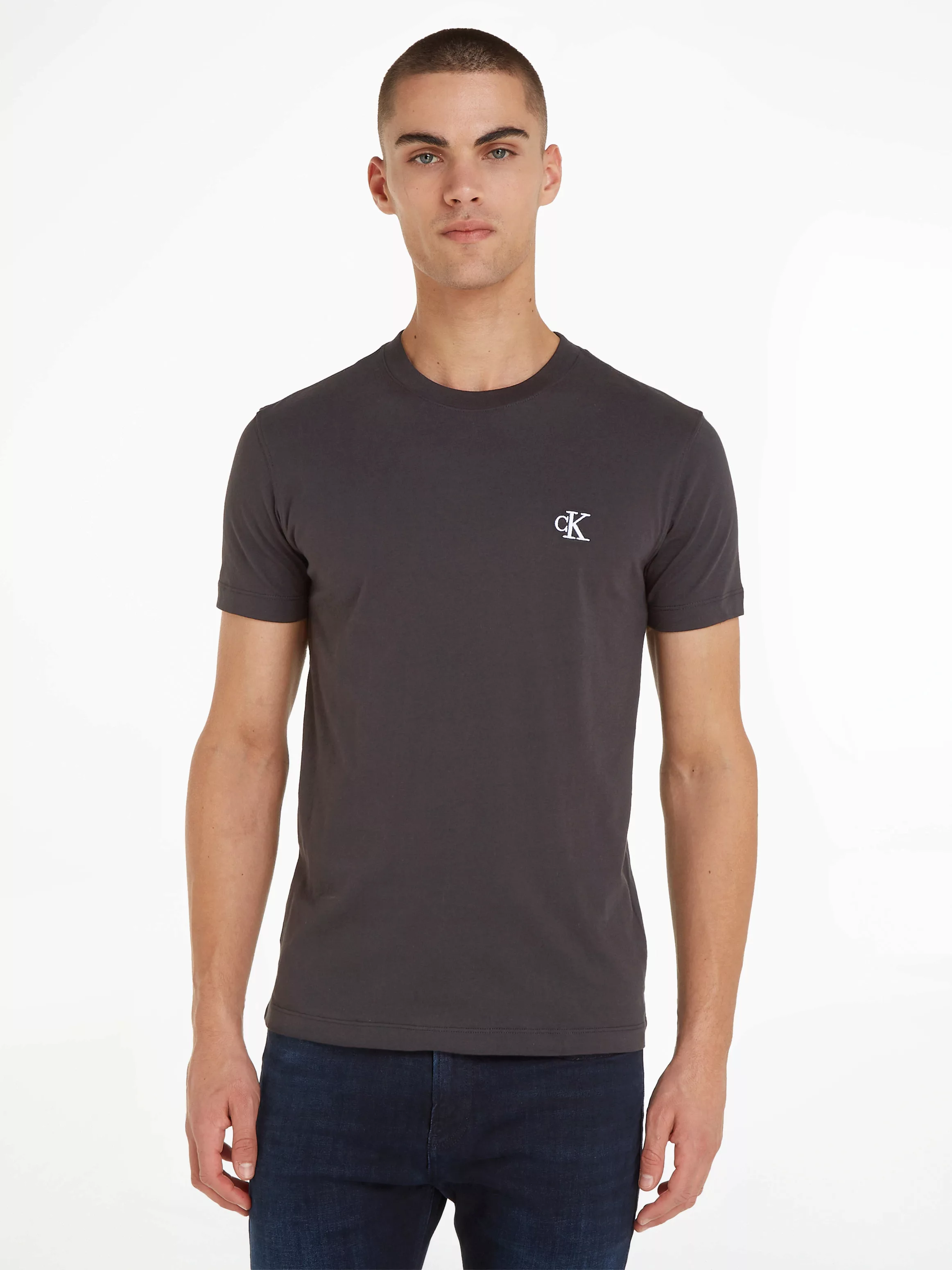 Calvin Klein Jeans T-Shirt "CK ESSENTIAL SLIM TEE", mit Logo-Stickerei günstig online kaufen