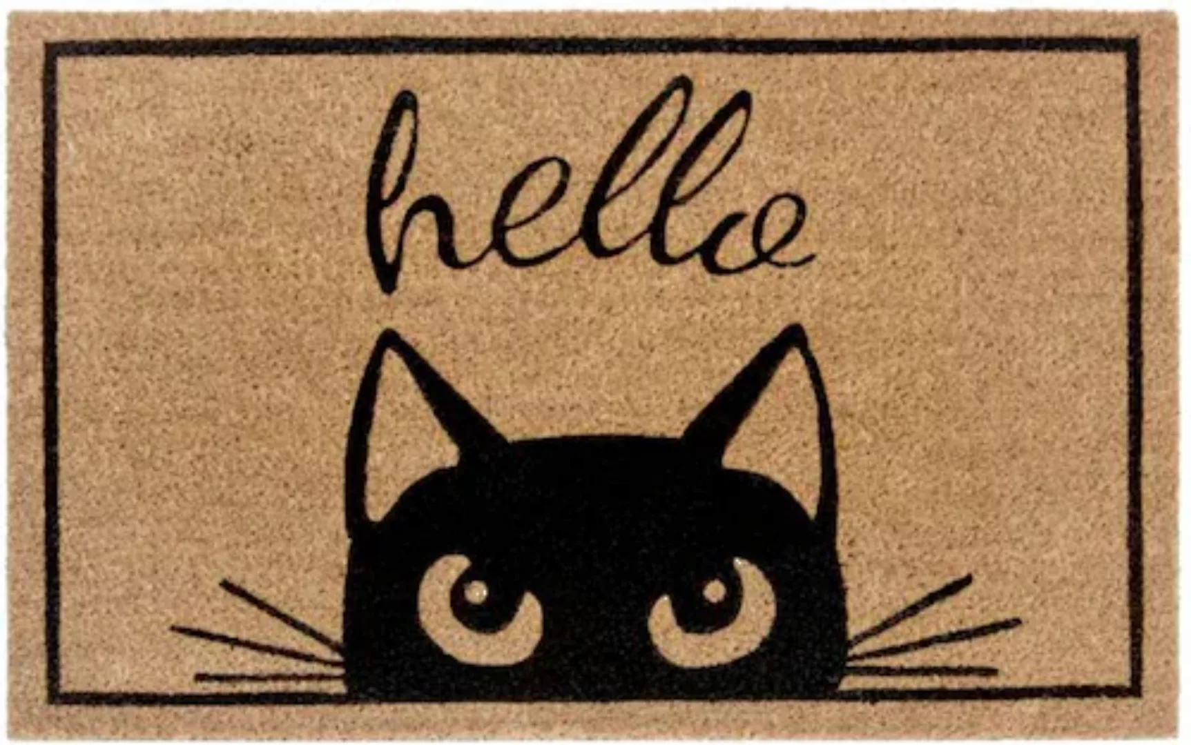 HANSE Home Fußmatte »Kokos Watching Cat«, rechteckig günstig online kaufen