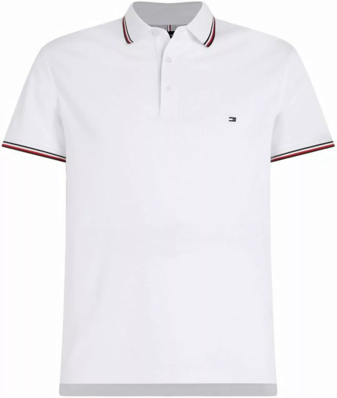 Tommy Hilfiger Poloshirt 1985 RWB TIPPED SLIM POLO mit TH-Farben an Ärmel u günstig online kaufen