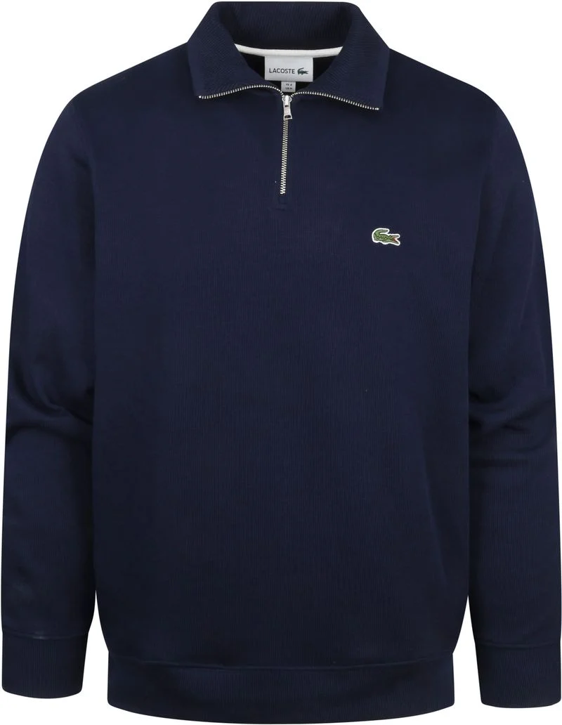 Lacoste Pullover Zipper Dunkelblau - Größe M günstig online kaufen