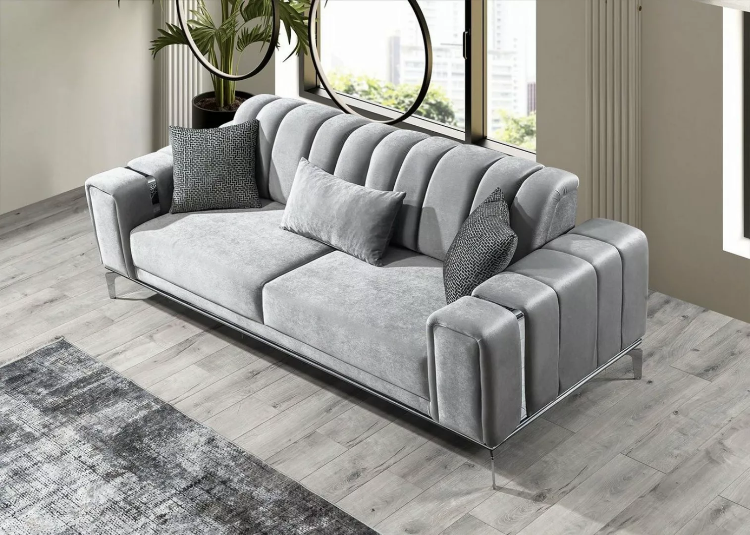 Villa Möbel Sofa Eden, 1 Stk. 3-Sitzer, Quality Made in Turkey, Mikrofaser günstig online kaufen