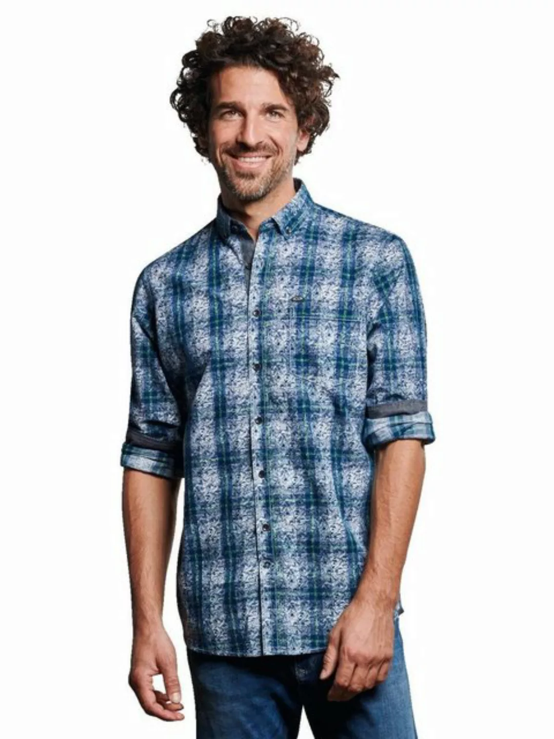 Engbers Langarmhemd Langarm Hemd gemustert günstig online kaufen