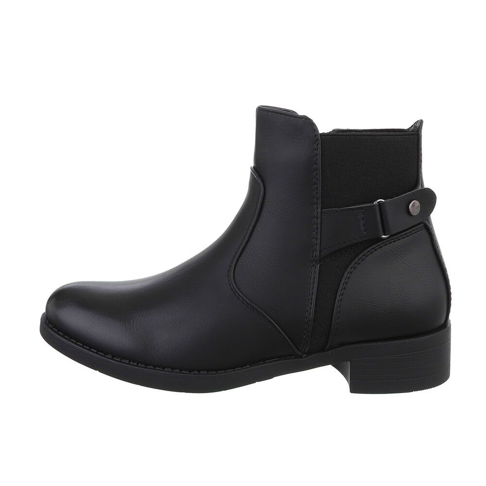 Ital-Design Damen Elegant Stiefelette (84648401) Blockabsatz günstig online kaufen