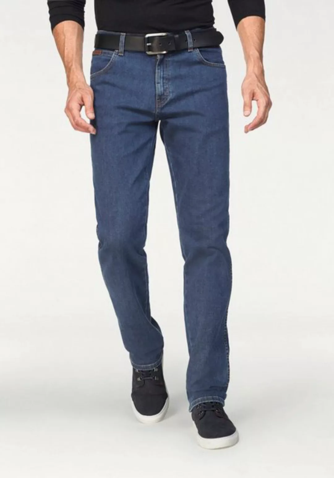 Wrangler Texas Stretch Herren Jeans - Regular Fit - Blue Black - Black Over günstig online kaufen