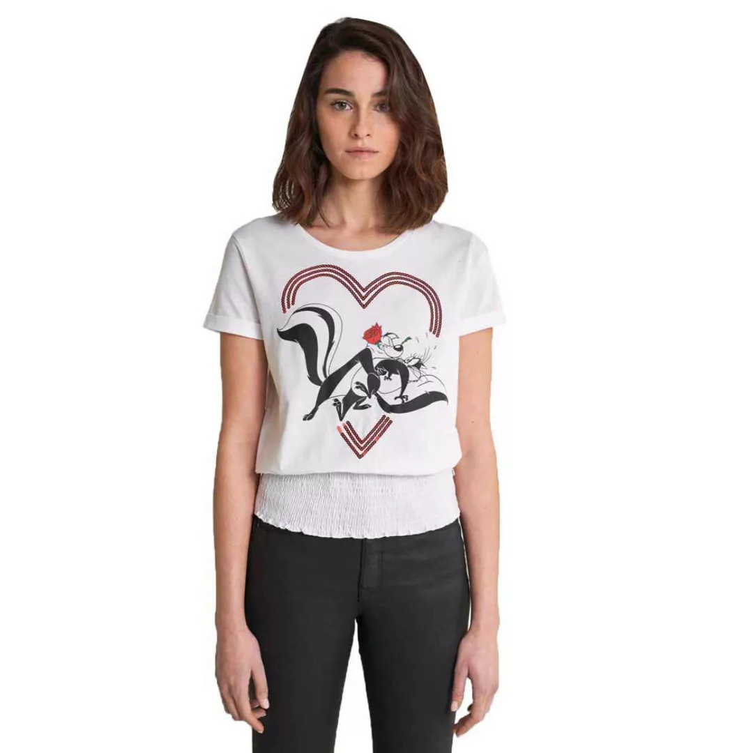 Salsa Jeans Love Pepe Le Pew E Pepelone Kurzärmeliges T-shirt M White günstig online kaufen