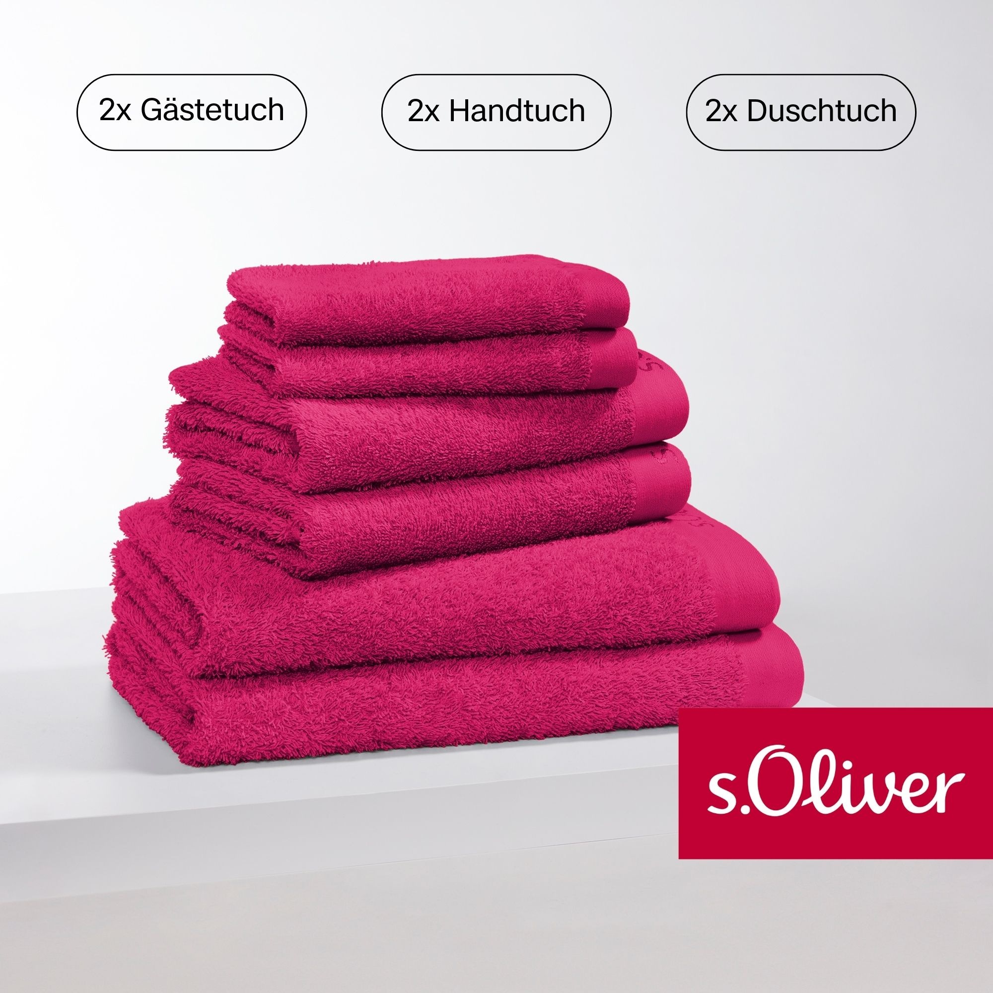 s.Oliver Handtuch Set »s. Oliver, besonders weich und saugfähig,«, (Set, 6 günstig online kaufen