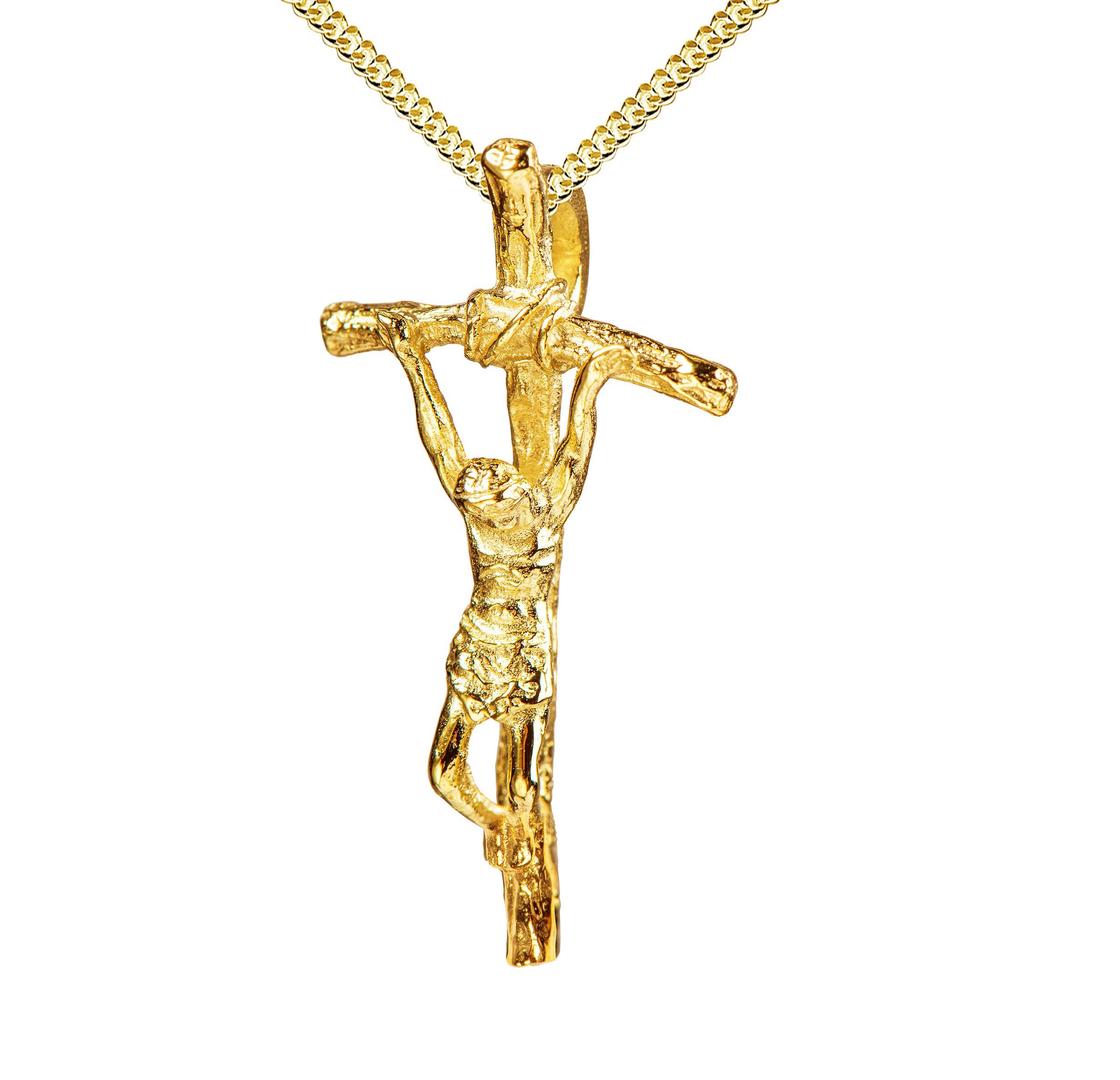 JEVELION Kreuzkette Kruzifix Anhänger 750 Gold günstig online kaufen