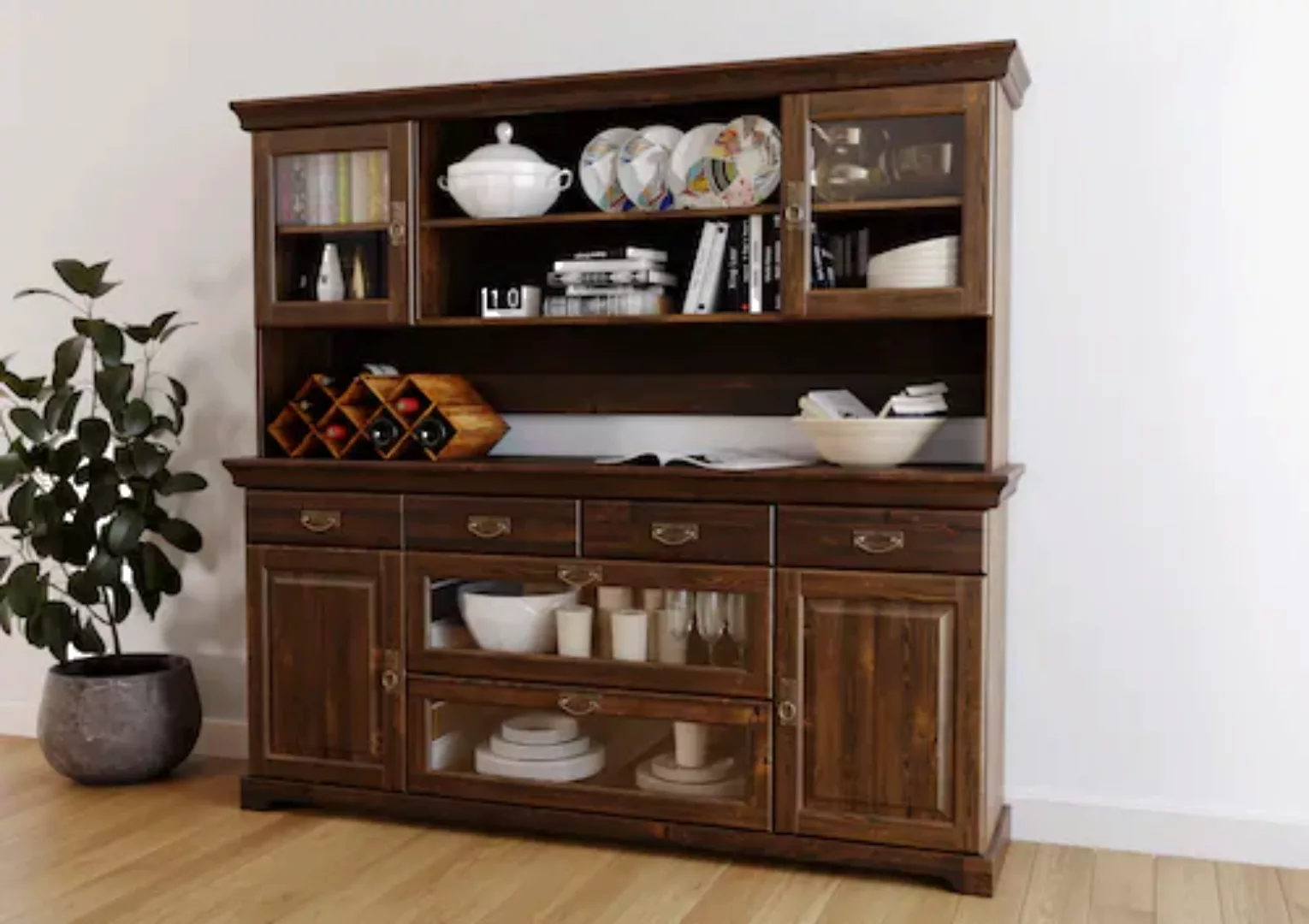 Home affaire Buffet "Rügen", zertifiziertes Massivholz, im Landhausstil günstig online kaufen