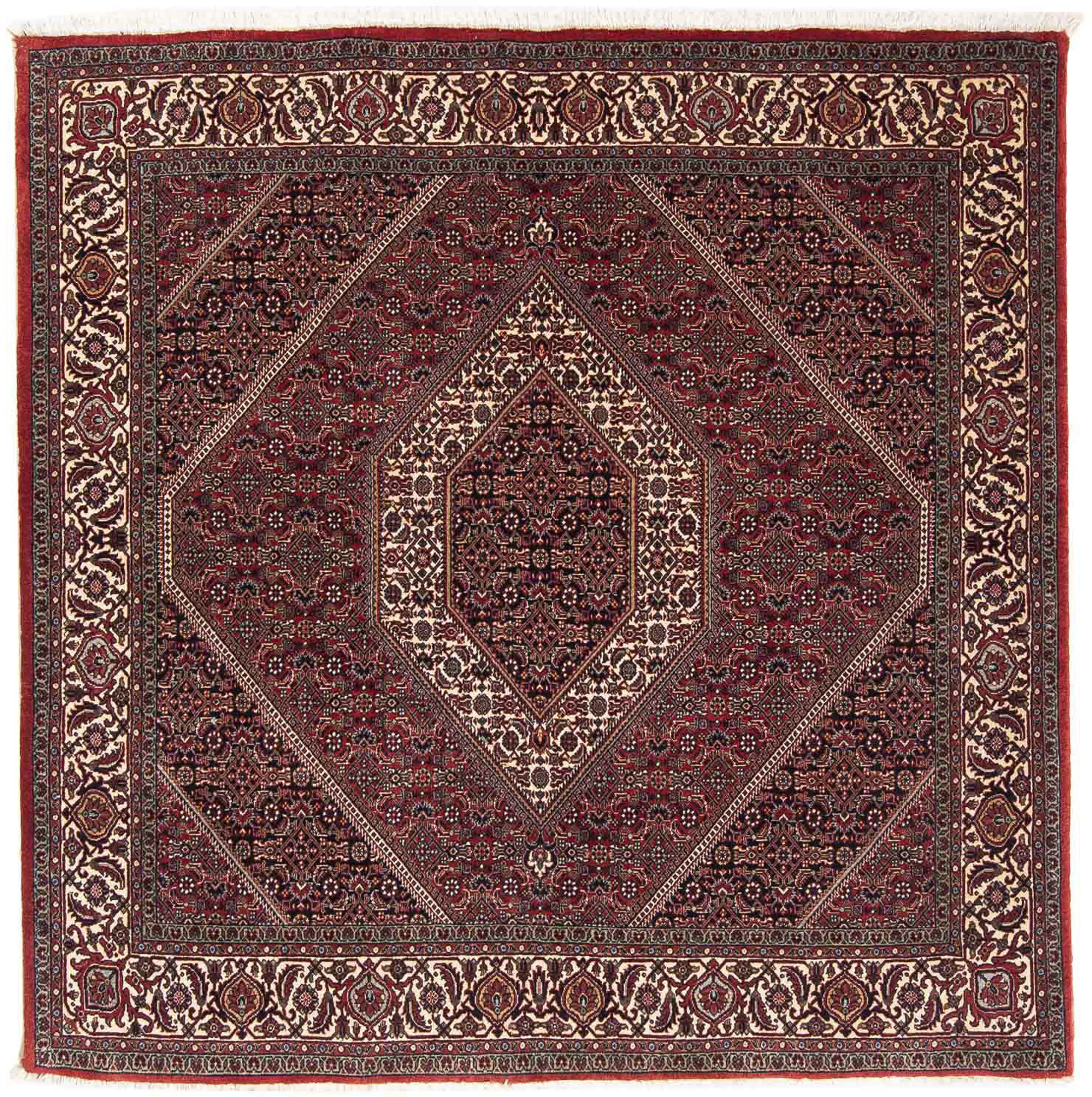 morgenland Orientteppich »Perser - Bidjar quadratisch - 152 x 148 cm - dunk günstig online kaufen
