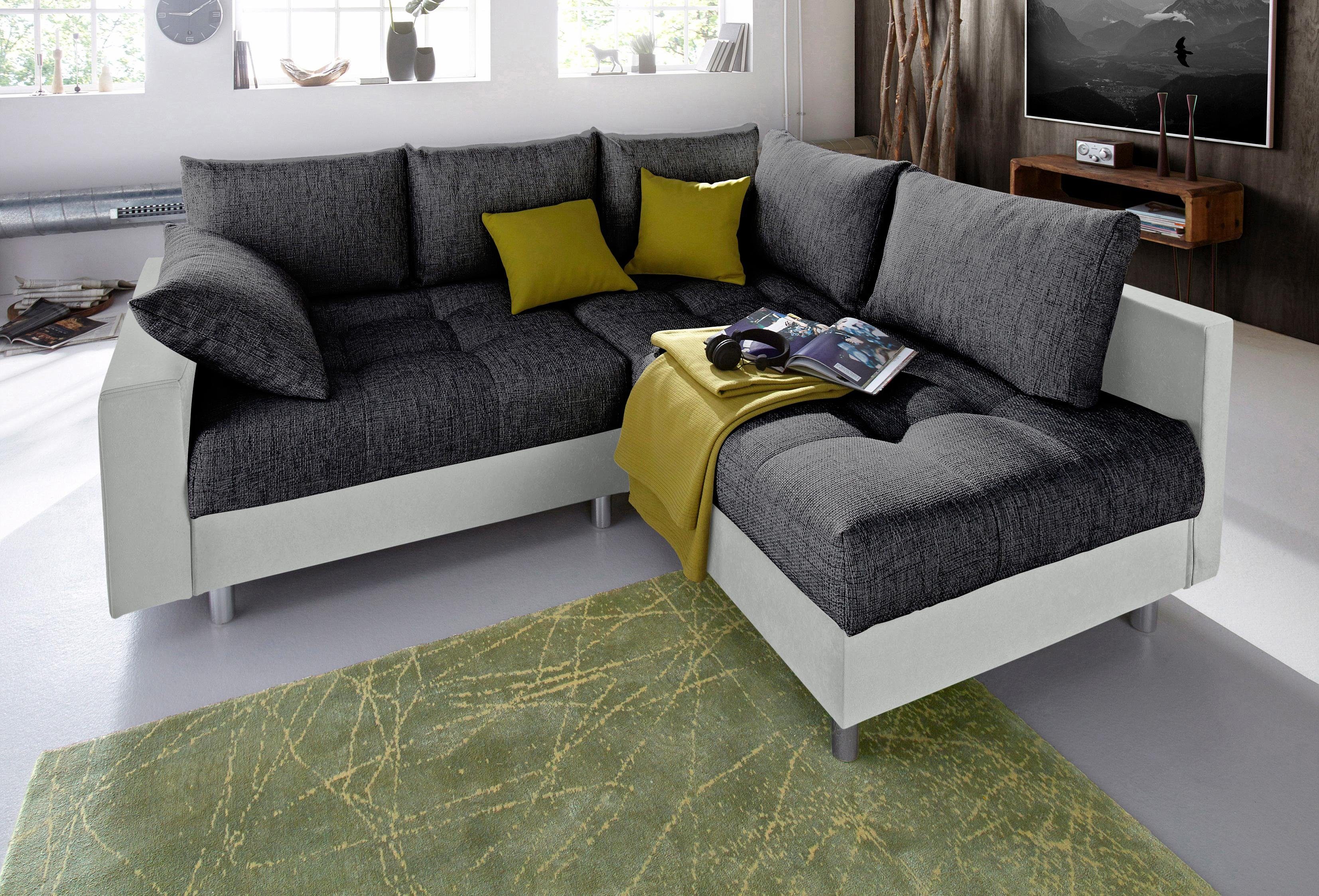 COLLECTION AB Ecksofa "Antonia L-Form", mit Federkern und zusätzlichem Hock günstig online kaufen