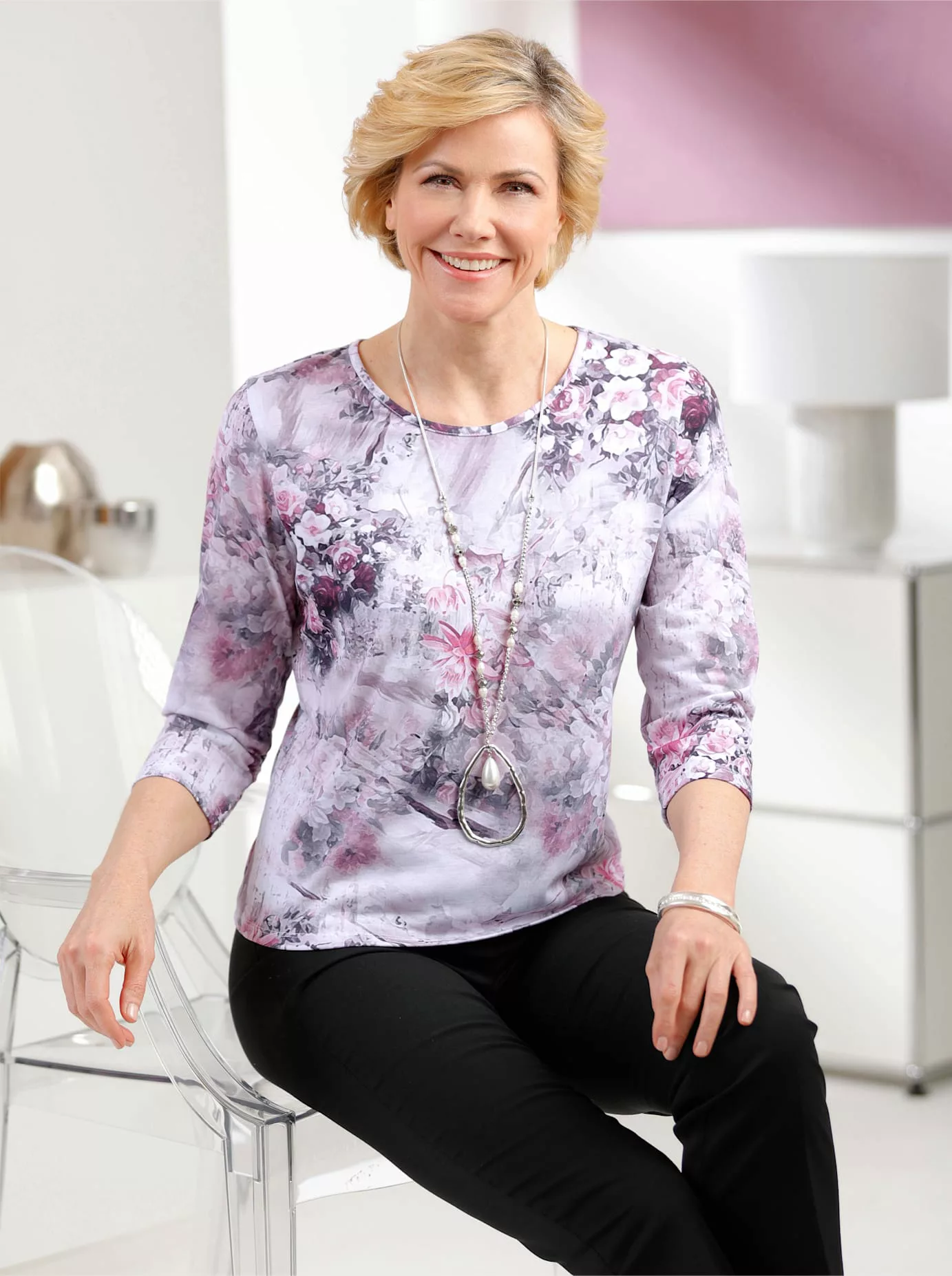 Classic 3/4-Arm-Shirt "Shirt", (1 tlg.) günstig online kaufen