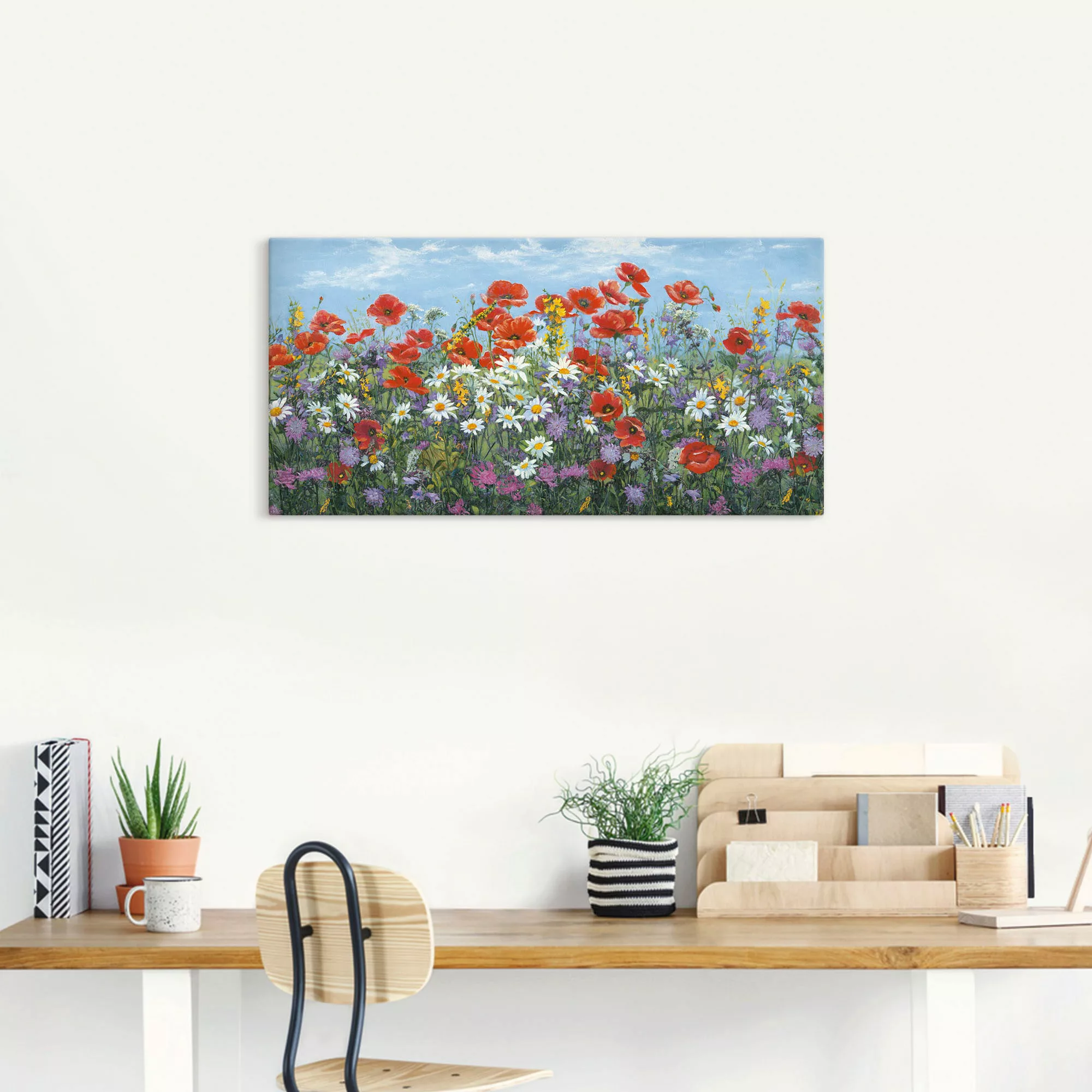 Artland Leinwandbild "Almwiese", Blumenwiese, (1 St.), auf Keilrahmen gespa günstig online kaufen