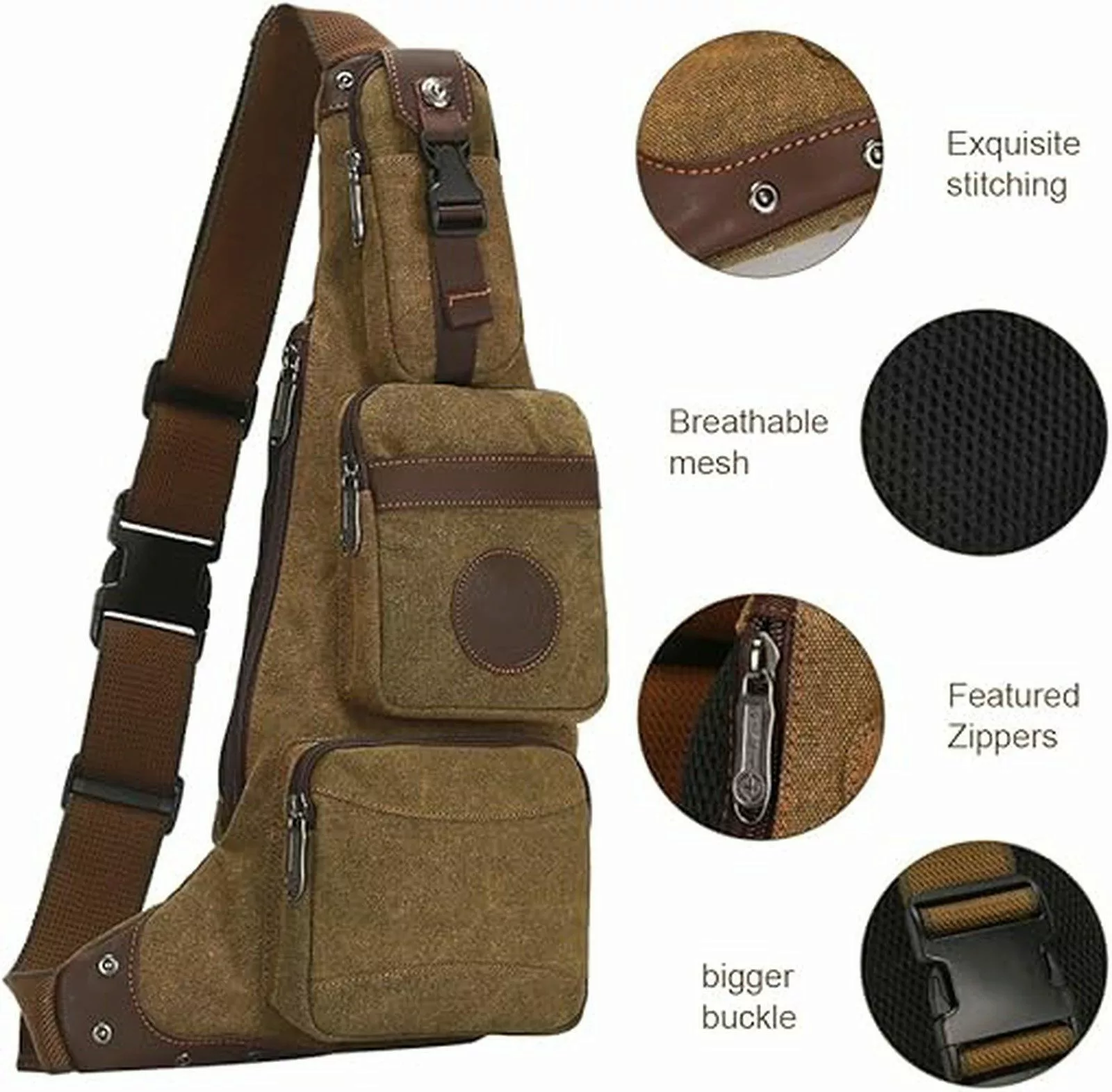 M-Diamant Fahrradrucksack Herren Canvas Crossbag Rucksack günstig online kaufen