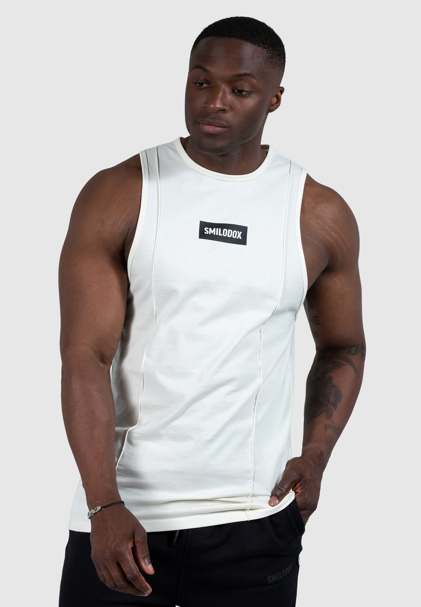 Smilodox Tanktop Richard 100% Baumwolle günstig online kaufen