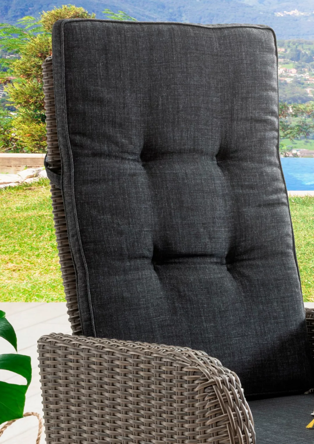 Destiny Sessel »PALMA CASA«, (Set), Aluminium, Polyrattan, inkl. Fußhocker günstig online kaufen