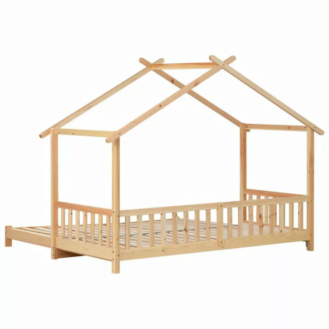 Rutaqian Daybed Erweiterbares Baumhausbett, Kinderbett, Tagesbett, reines M günstig online kaufen