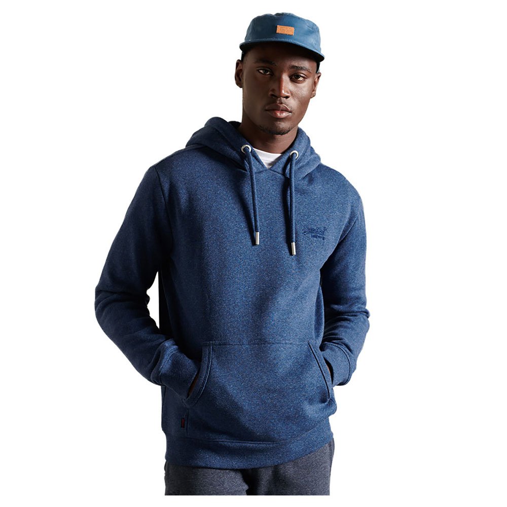 Superdry Vintage Logo Embroided Kapuzenpullover XS Bright Blue Marl günstig online kaufen