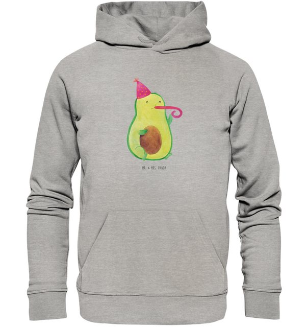 Mr. & Mrs. Panda Hoodie Größe XL Avocado Feier - Heather Grey - Geschenk, V günstig online kaufen