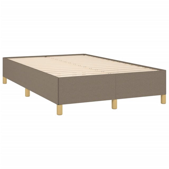 vidaXL Bett Bettgestell Taupe 120x190 cm Stoff günstig online kaufen