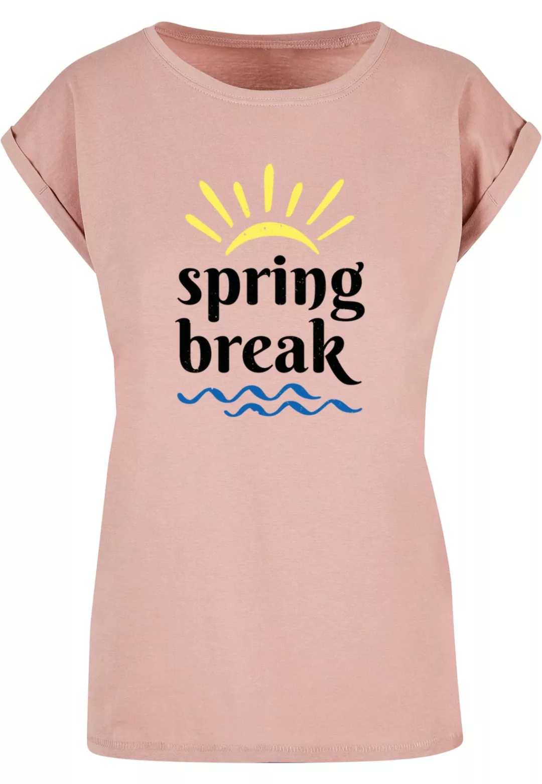 Merchcode T-Shirt "Merchcode Damen Ladies Spring break - Extended Shoulder günstig online kaufen