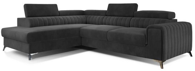 DB-Möbel Ecksofa "Lurence" Schlafsofa Wohnlandschaft Links Rechts Couch Bet günstig online kaufen