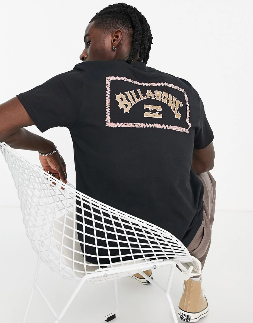 Billabong – Arch – Schwarzes T-Shirt günstig online kaufen