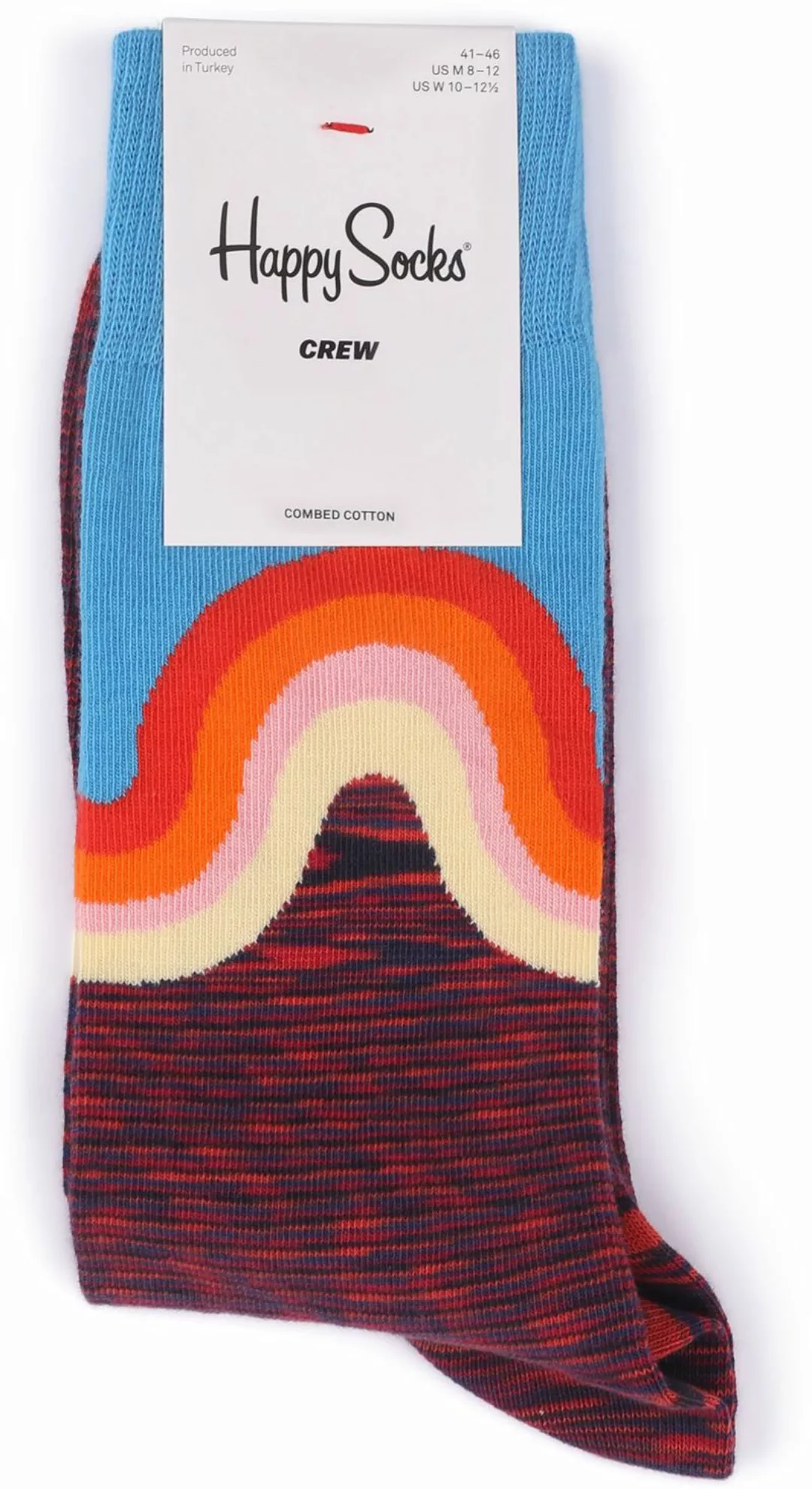 Happy Socks Socken Wave Blau - Größe 41-46 günstig online kaufen