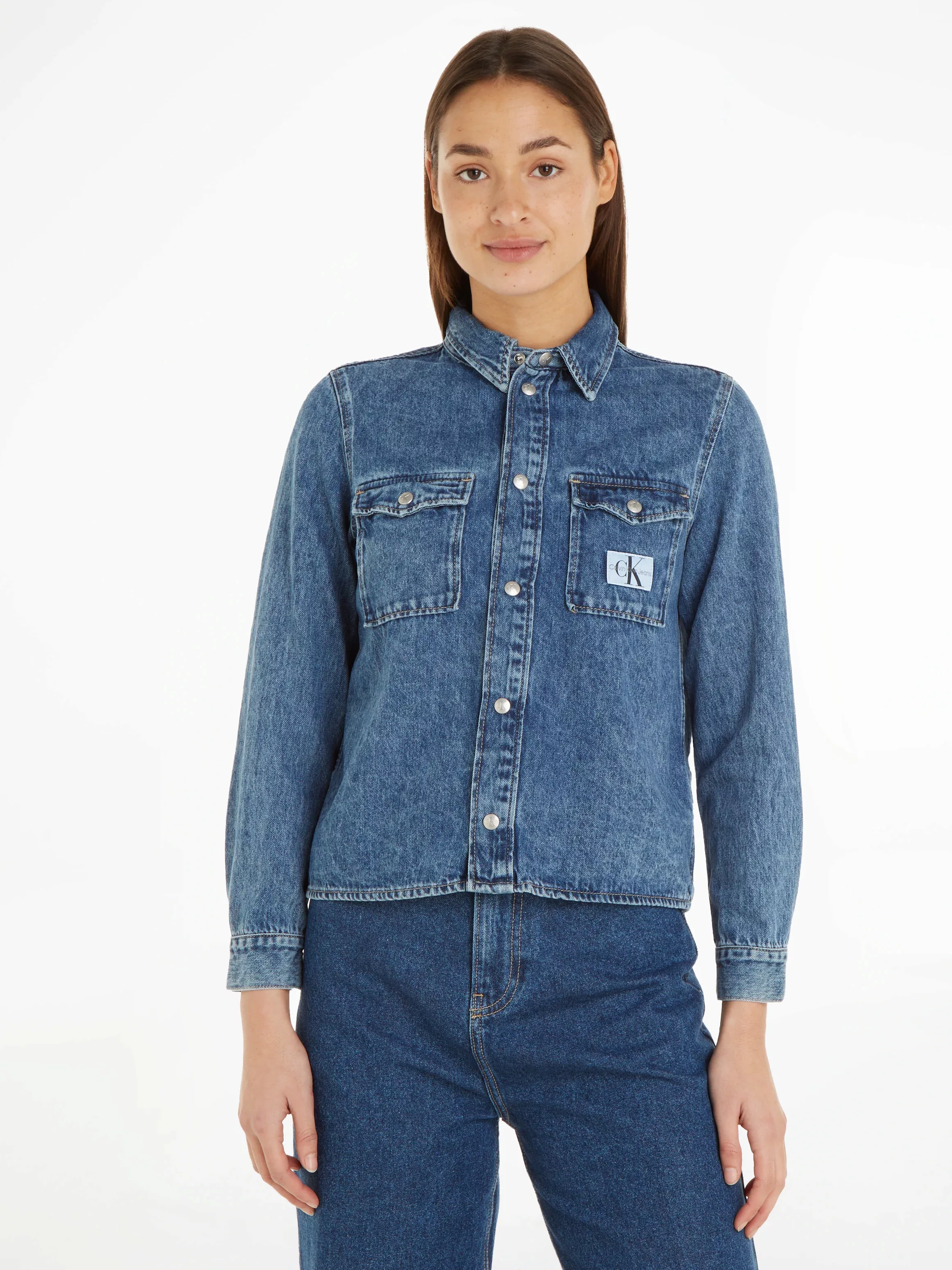 Calvin Klein Jeans Jeansbluse "SLIM DENIM SHIRT" günstig online kaufen