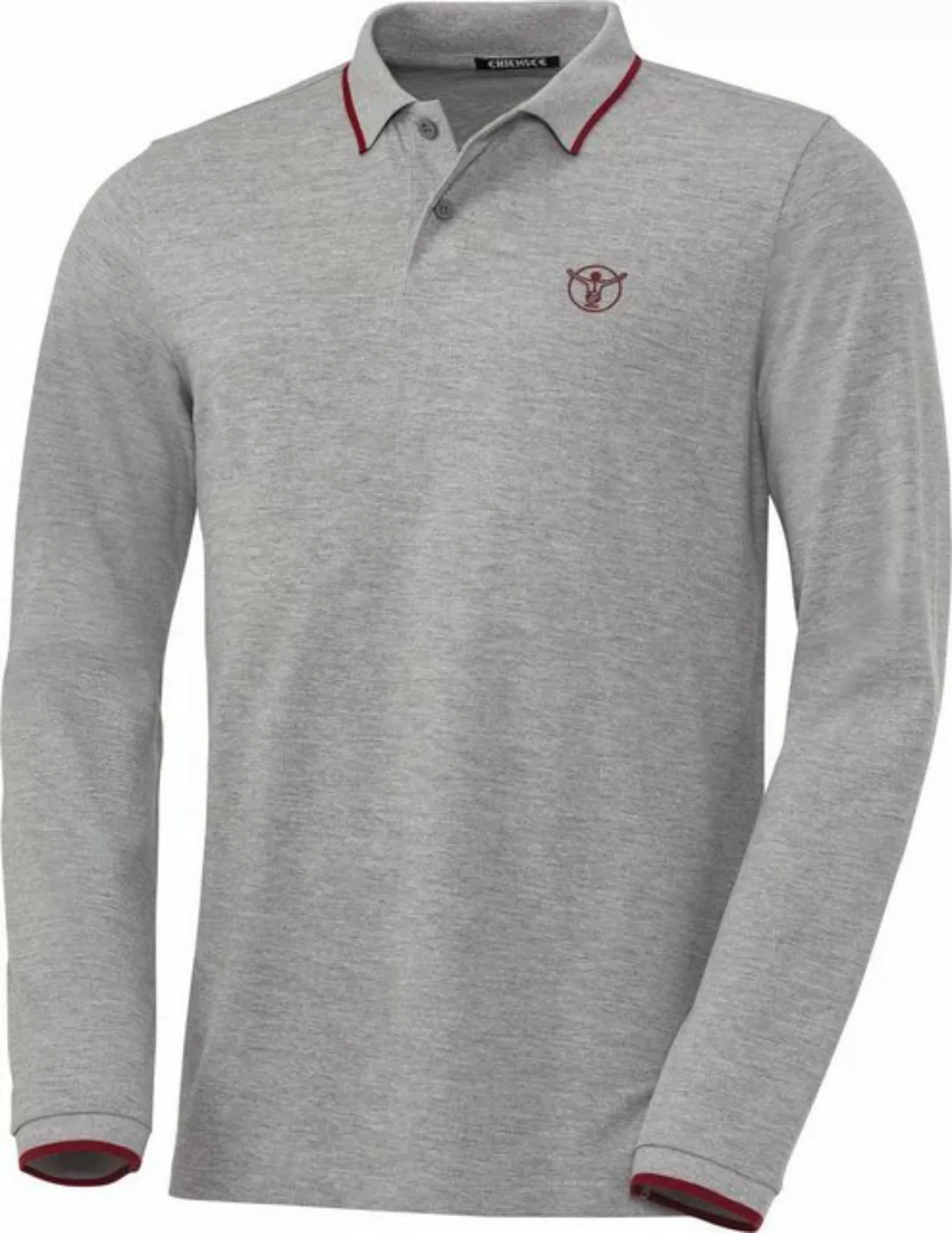 Chiemsee Langarm-Poloshirt aus formstabilem Baumwoll-Piqué günstig online kaufen