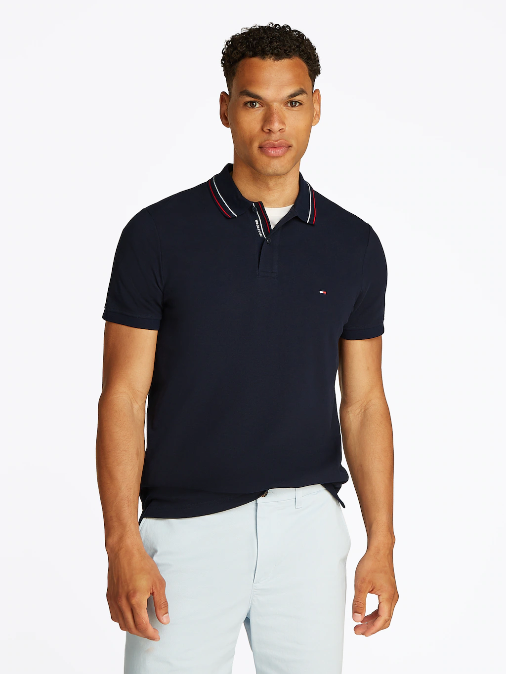 Tommy Hilfiger Poloshirt "PLACKET INTEREST REG POLO" günstig online kaufen