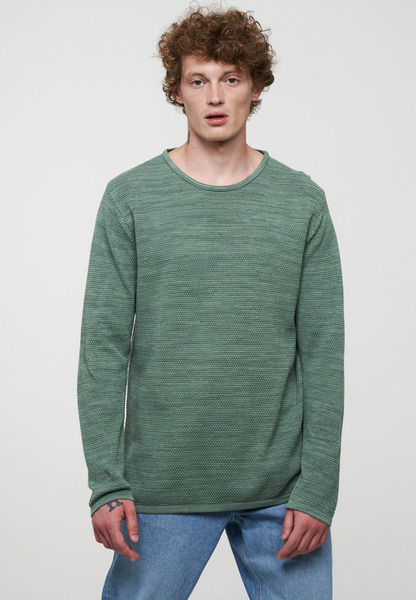 Leichter Herren Strickpullover Aus Baumwolle (Bio) | Crewneck Ficus günstig online kaufen