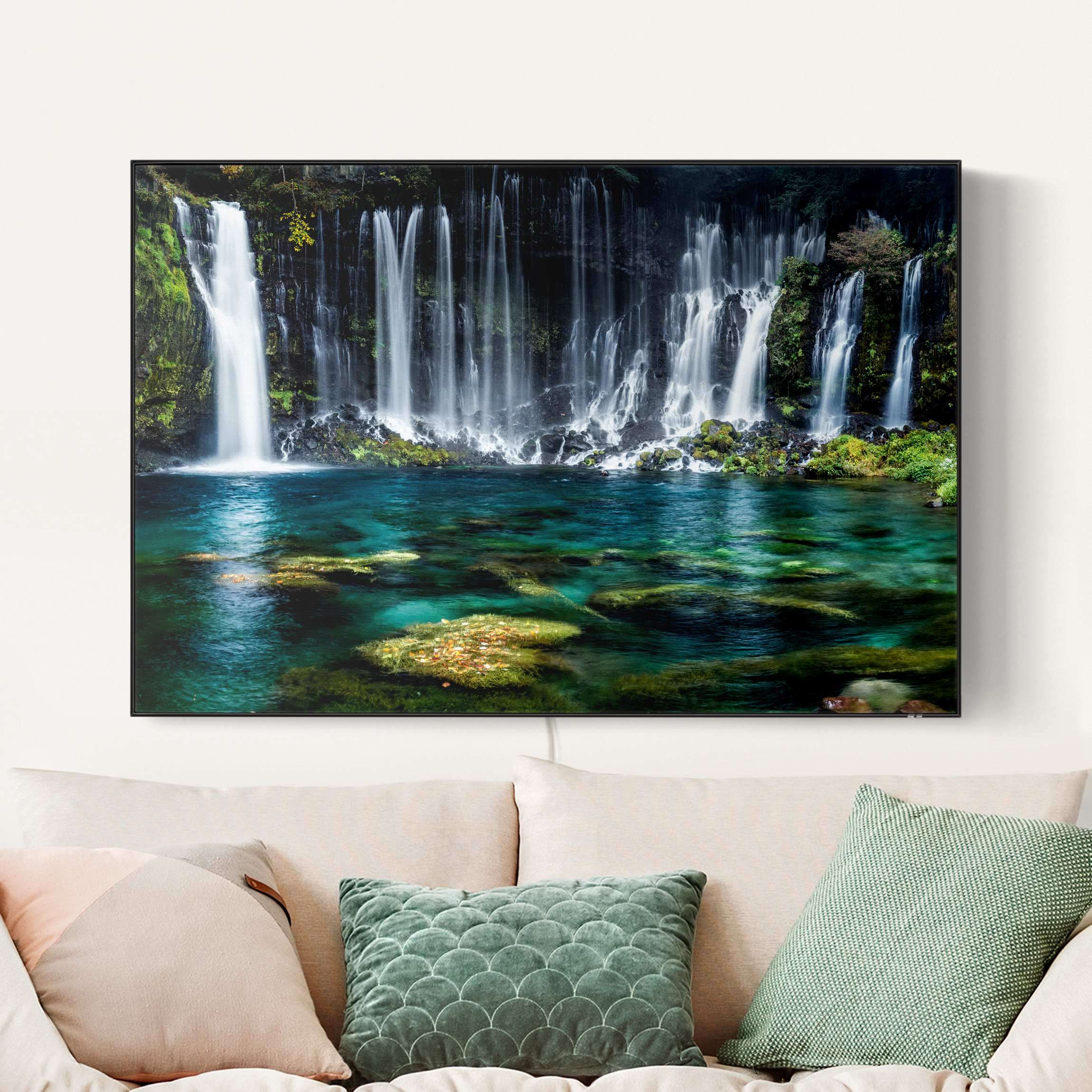 LED-Wechselbild Shiraito Wasserfall günstig online kaufen