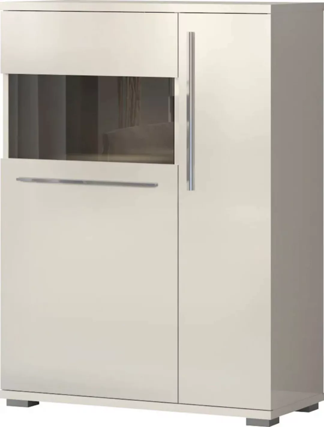 Places of Style Highboard "Piano Vitrine", (H/B/T): 123/90/40,2cm), UV lack günstig online kaufen