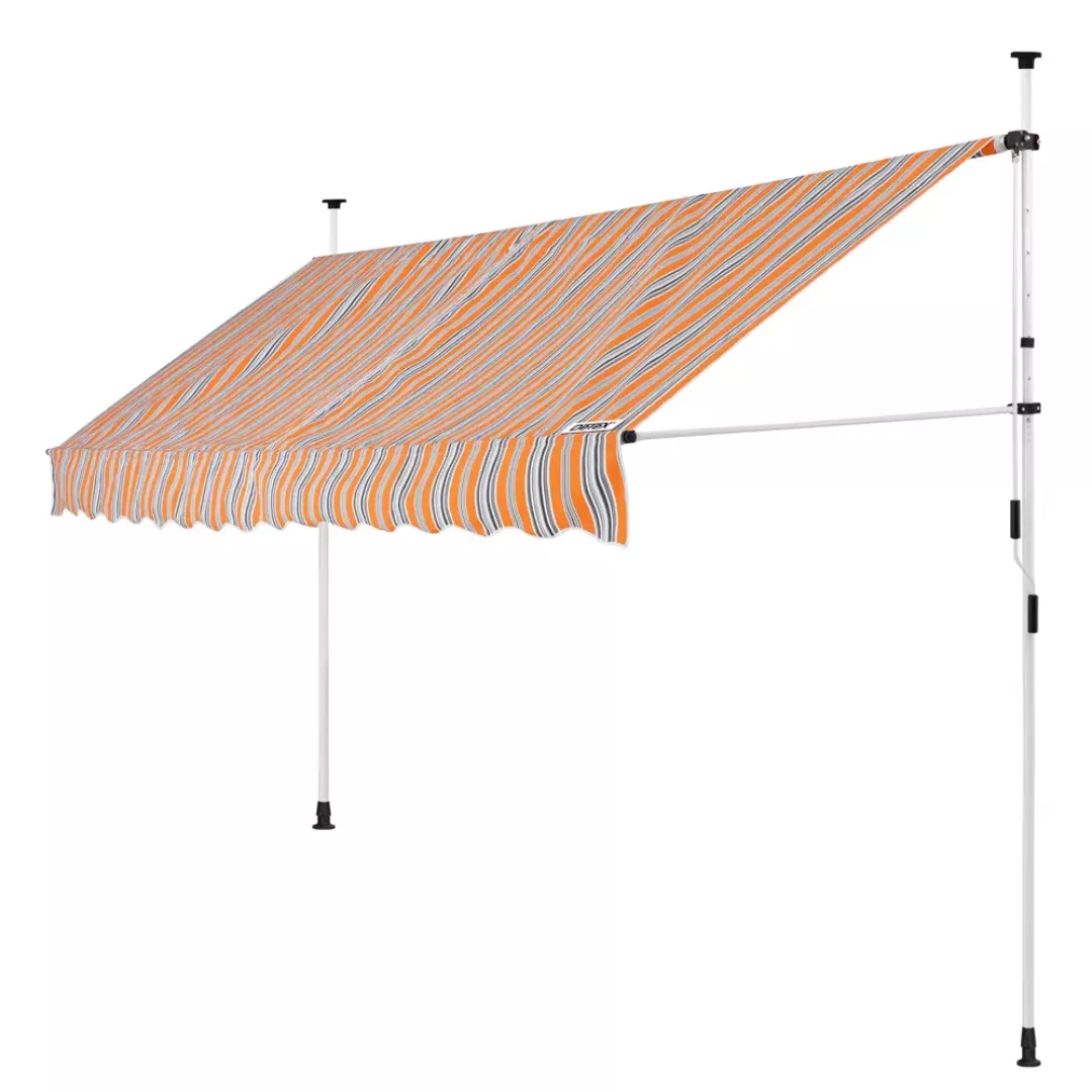 Klemmmarkise Orange/Schwarz/Weiß 200cm günstig online kaufen