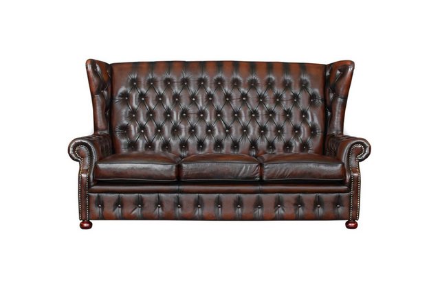 Salottini Sofa 3er Sofa Chesterfield 3-Sitzer Couch Nora Deluxe Garnitur, V günstig online kaufen