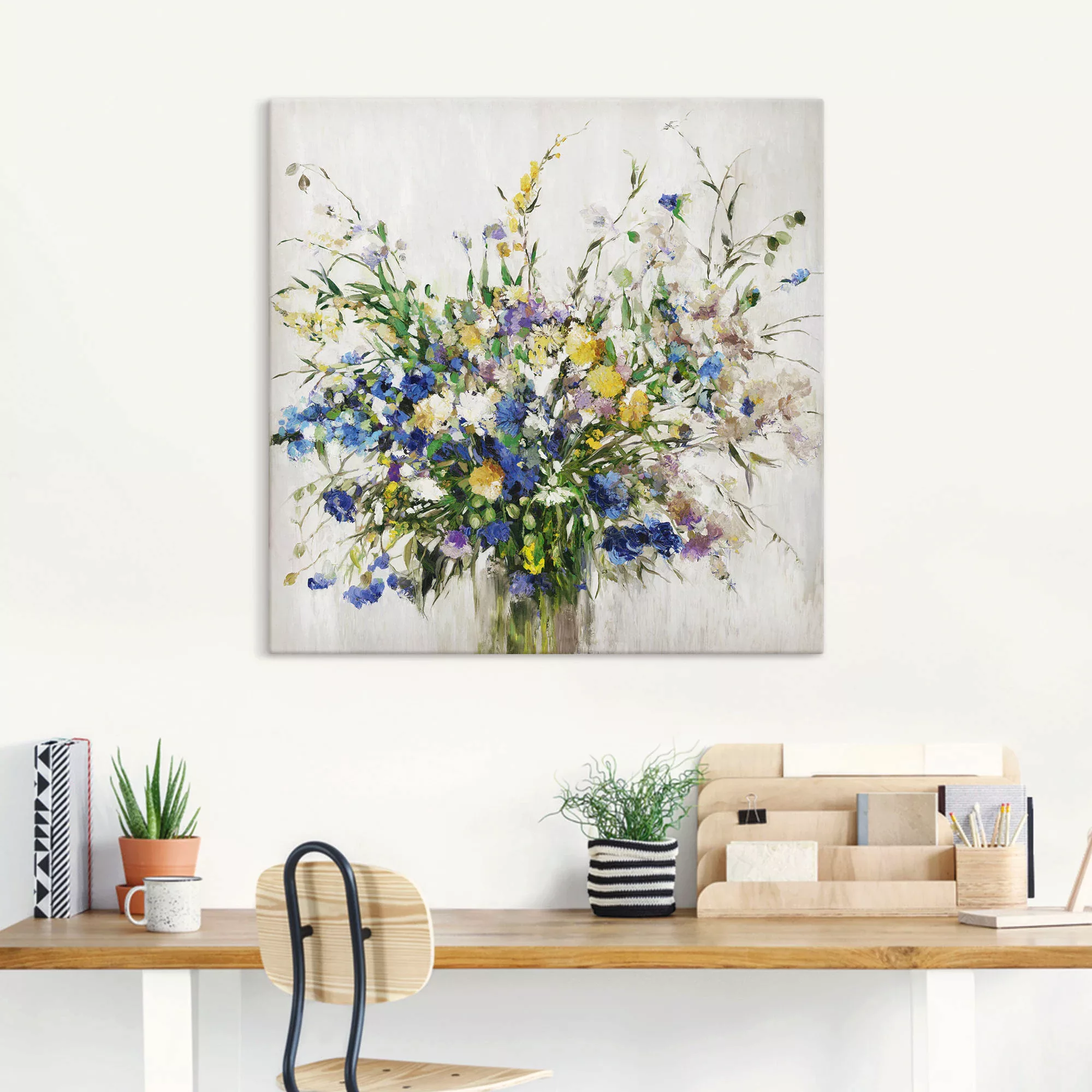 Artland Wandbild "Wildblumenstrauß", Blumenbilder, (1 St.) günstig online kaufen